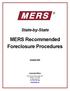 MERS Recommended Foreclosure Procedures