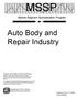 MSSP. Market Segment Specialization Program. Auto Body and Repair Industry
