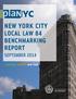NEW YORK CITY LOCAL LAW 84 BENCHMARKING REPORT