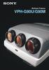 Multiscan Projector VPH-G90U/G90M
