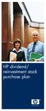 HP dividend/ reinvestment stock purchase plan