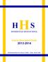 MESTEAD HIGH SCHOOL Course Description Guide 2013-2014 4310 Homestead Road Fort Wayne, IN 46814 Phone: 260-431-2200