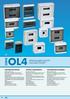 OL4 SERIE CARATTERISTICHE TECNICHE