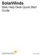 SolarWinds Web Help Desk Quick Start Guide