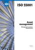 ISO 55001. Asset management. Management systems: Requirements. First edition 2014-01-15