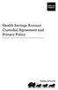 Health Savings Account Custodial Agreement and Privacy Policy