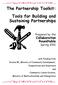 The Partnership Toolkit: Tools for Building and Sustaining Partnerships