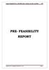 PRE- FEASIBILITY REPORT