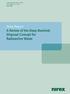 United Kingdom Nirex Limited Nirex Report no. N/108 June 2004. Nirex Report A Review of the Deep Borehole Disposal Concept for Radioactive Waste