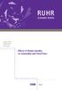 RUHR. Effects of Global Liquidity on Commodity and Food Prices ECONOMIC PAPERS #323. Ansgar Belke Ingo Bordon Ulrich Volz