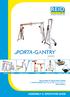 LIGHTWEIGHT PORTABLE SAFE. Assembly & Operation Guide for PORTA-GANTRY systems with Working Load Limit (WLL) 5000kg ASSEMBLY & OPERATION GUIDE