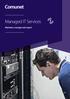Managed IT Services. Maintain, manage and report