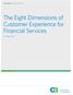 The Eight Dimensions of Customer Experience for Financial Services