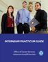 INTERNSHIP/PRACTICUM GUIDE