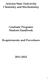 Arizona State University Chemistry and Biochemistry. Graduate Programs Student Handbook. Requirements and Procedures