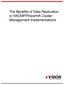 The Benefits of Data Replication in HACMP/PowerHA Cluster Management Implementations