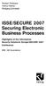 ISSE/SECURE 2007 Securing Electronic Business Processes