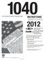 INSTRUCTIONS IRS NOTE: THIS BOOKLET DOES NOT CONTAIN TAX FORMS. Including Instructions for Form 8949 and Schedules 8812, A, C, D, E, F, J, R, and SE