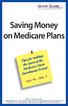 Saving Money on Medicare Plans