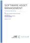 SOFTWARE ASSET MANAGEMENT