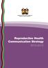 Ministry of Public Health & Sanitation Ministry of Medical Services. Reproductive Health Communication Strategy
