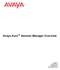Avaya Aura Session Manager Overview