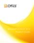 Microsoft Outlook 2010 Product Guide