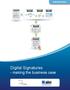 AIIM White Paper. Digital Signatures - making the business case. Sponsored
