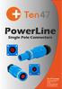 PowerLine. Single Pole Connectors