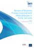 Review of Business Process Improvement Methodologies in Public Services