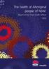 The health of Aboriginal people of NSW: Report of the Chief Health Officer 2012