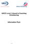 UKCC Level 1 Award in Coaching Orienteering Information Pack