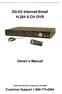 3G/4G Internet-Email H.264 8 CH DVR