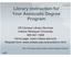 Library Instruction for Your Associate Degree Program