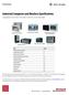 Industrial Computers and Monitors Specifications