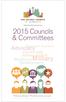 2015 Councils & Committees