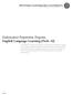 Endorsement Preparation Program, English Language Learning (PreK 12)