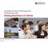 Guanghua School of Management Peking University Doing Business in China