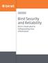 Birst Security and Reliability