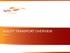 AGILITY TRANSPORT OVERVIEW. May 2014