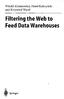 Filtering the Web to Feed Data Warehouses