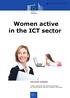 Women active in the ICT sector