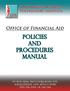 Office of Financial Aid-Policies and Procedures Manual Page 1