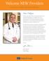 Welcome NEW Providers