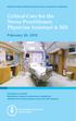 Critical Care for the Nurse Practitioner, Physician Assistant & MD