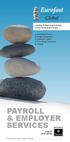 PAYROLL & EMPLOYER SERVICES