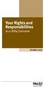 Your Rights and Responsibilities as a Utility Consumer