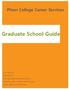 Pitzer College Career Services Graduate School Guide