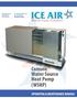 ICE AIR. Console Water Source Heat Pump (WSHP) OPERATING & MAINTENANCE MANUAL. Wo r l d C l a s s C o m f o r t. www.ice-air.com