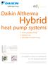 Hybrid. Daikin Altherma. heat pump systems A POWERFUL TOOL TO CONTRIBUTE TO THE 20/20/20-TARGETS